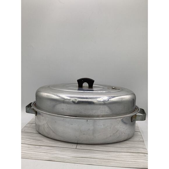 Vintage Walker Ware Aluminum Roaster w/Lid - Picture 1 of 7